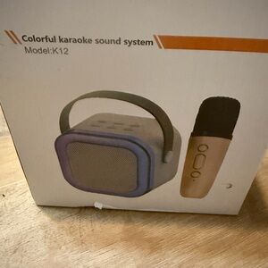 Portable Karaoke Sound System with Microphone -small